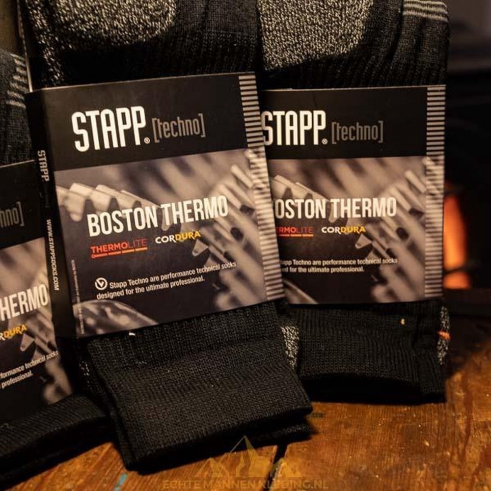 Stapp sokken Coolmax Boston Thermo - 38 - Zwart