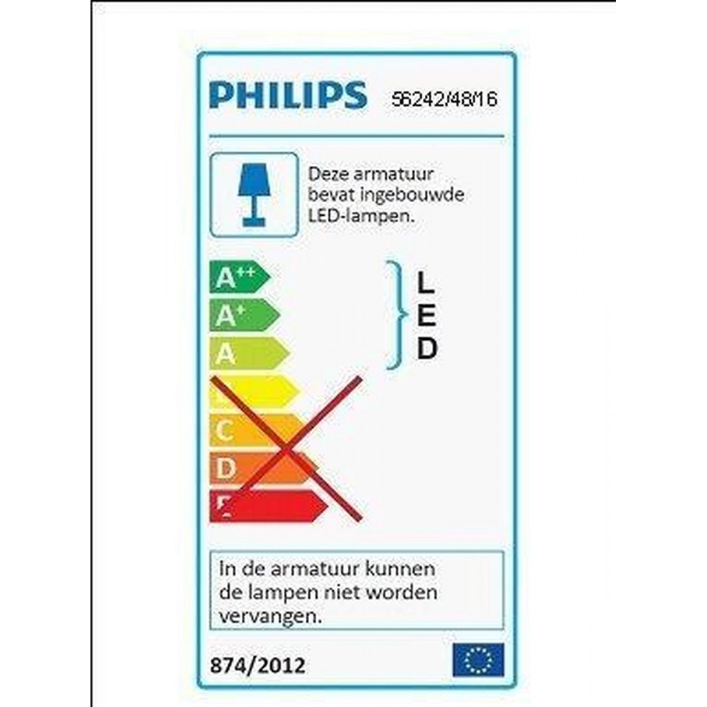 Philips Myliving Star - Plafondlamp - 2 lichts - LED - Aluminium