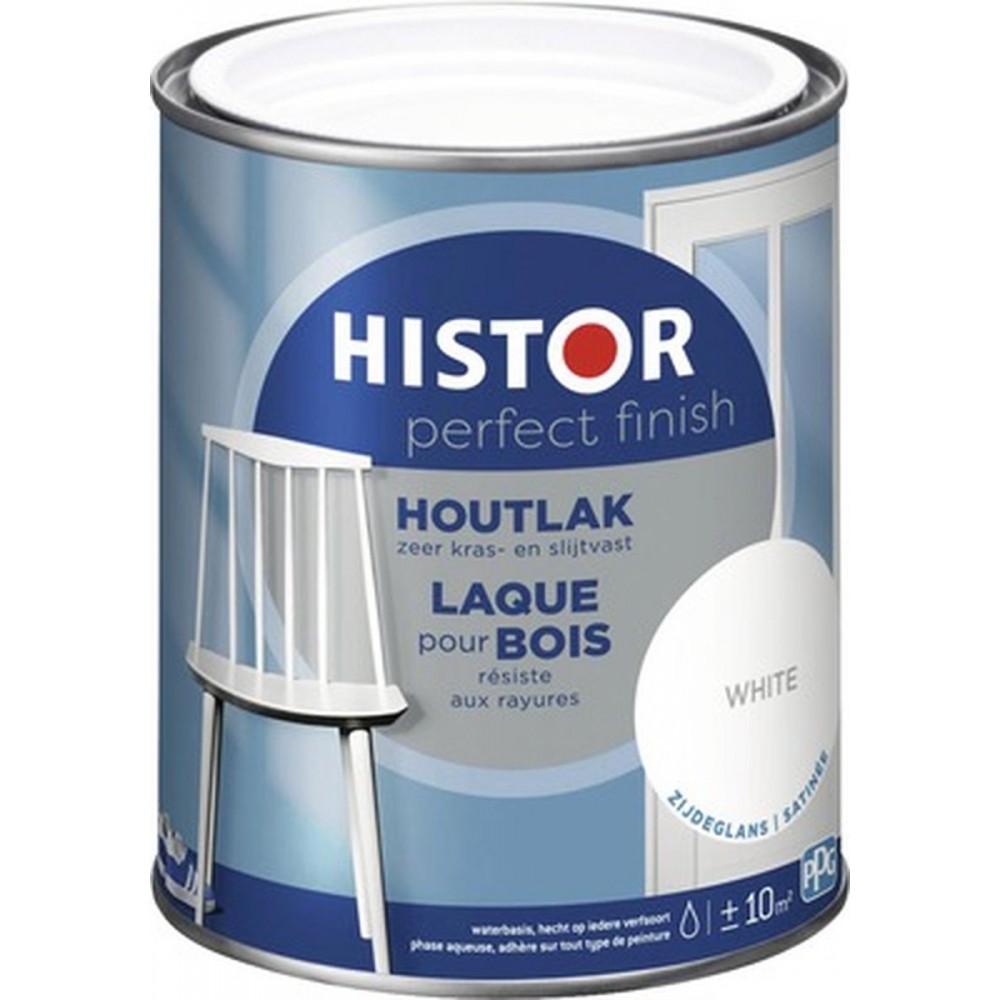 Histor Perfect Finish Houtlak- Zijdeglans - White - 0,75 Liter