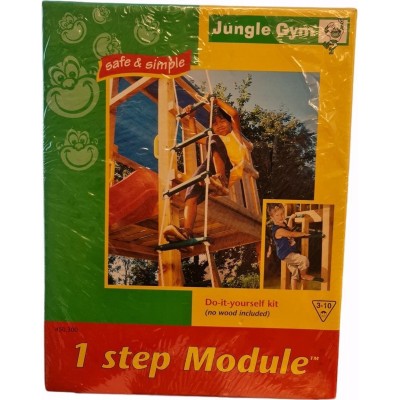 Jungle gym - Ladder van touw - 1 step module - houten speelgoed vanaf 3 jaar