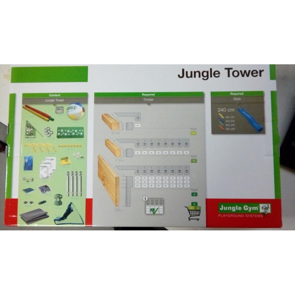 Jungle Tower Geel (excl hout)