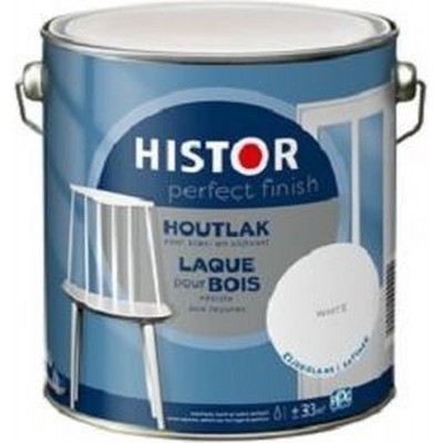 Histor Perfect Finish Houtlak Zijdeglans - Krasvast & Slijtvast - Dekkend - 2.5L - White - Wit