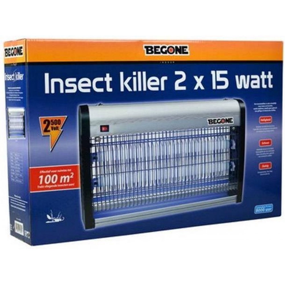 BeGone Elektronische Insect Killer - Vliegenlamp - 2 x 15W 100m²