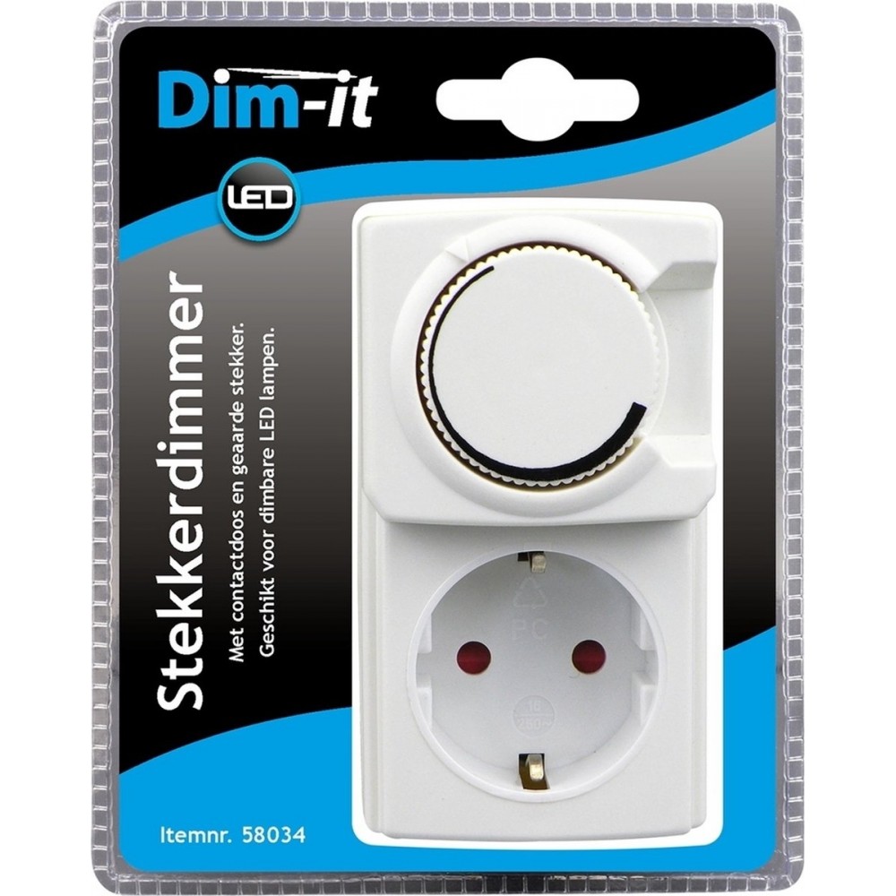 Dim-it LED Stekkerdimmer - 4- 14 Watt - 230 Volt ~ 50Hz