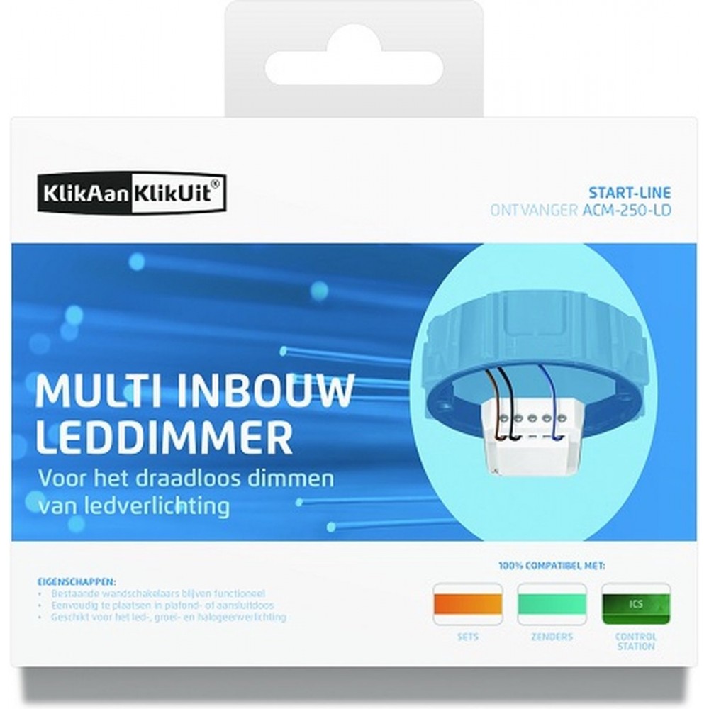 KlikAanKlikUit ACM-250-LD NL Ingebouwde LED-Dimmer Wit