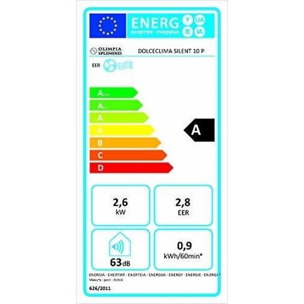 Olimpia splendid Dolceclima Silent 10P - Mobiele Airco