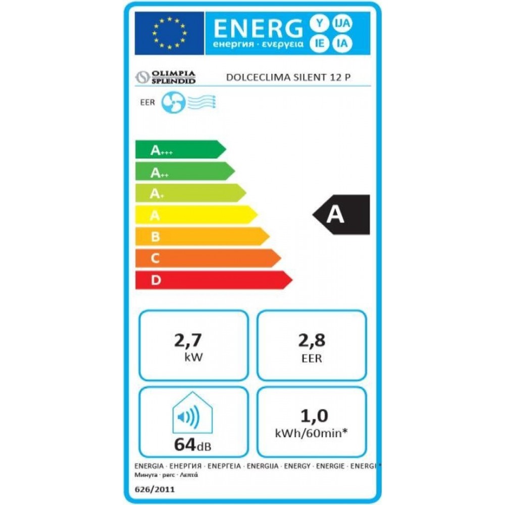 Olimpia splendid Dolceclima Silent 10P - Mobiele Airco