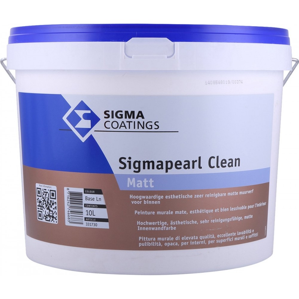 Sigma Pearl Clean Matt 10 Liter 100% Wit