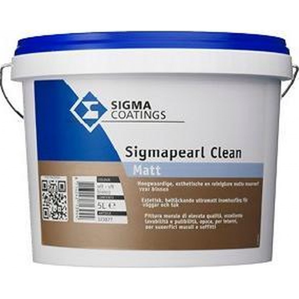 Sigma Pearl Clean Matt 10 Liter 100% Wit
