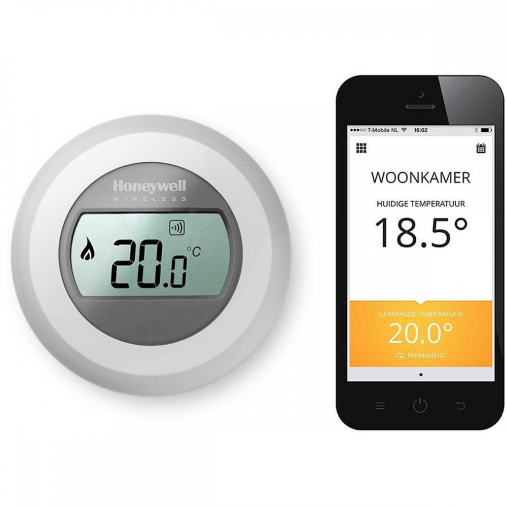 Honeywell Round Connected Modulation Thermostaat - Bedraad