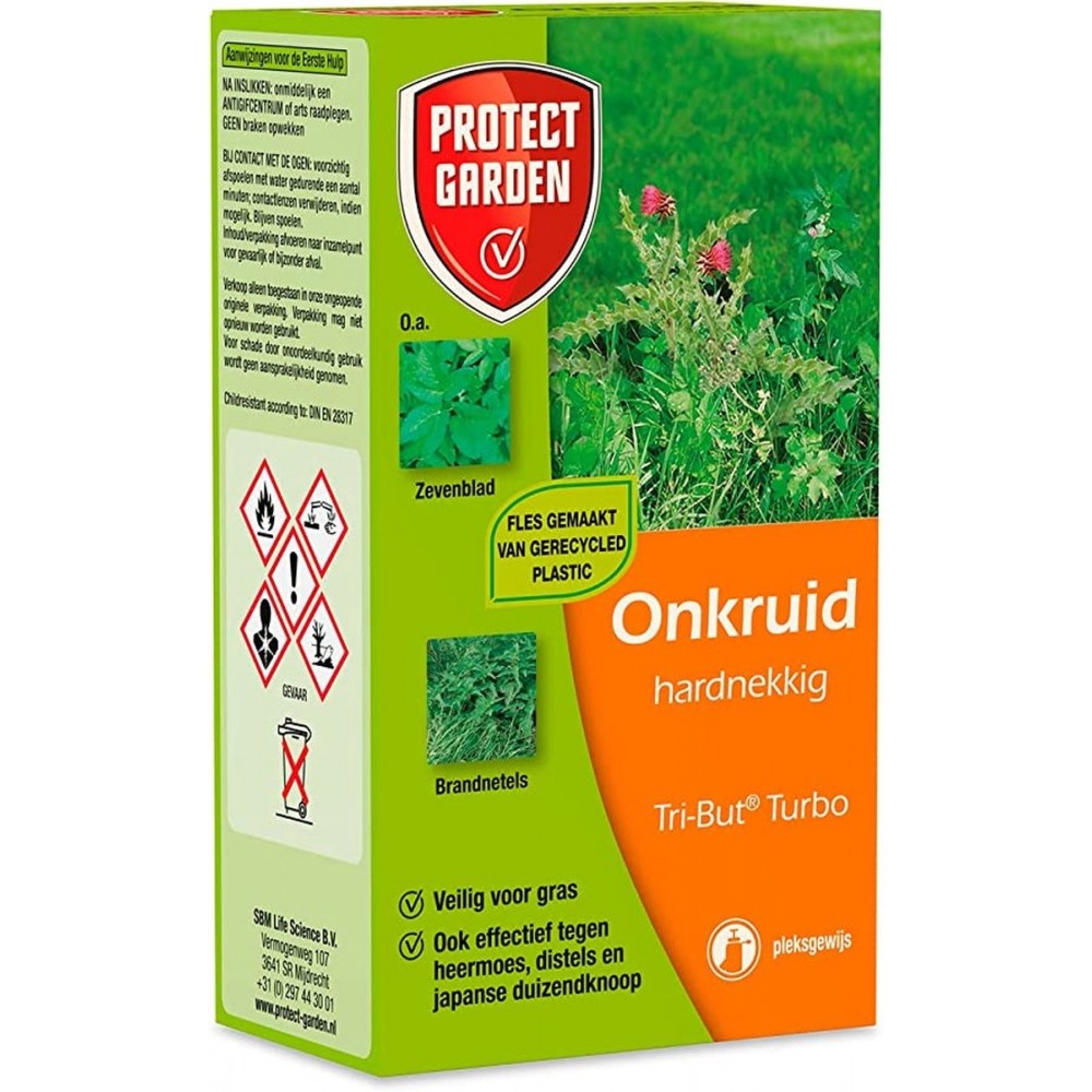 Protect Garden Tri-But Turbo - 100 ml - Onkruid bestrijdingsmiddel - Onkruidverdelger - Effectief tegen hardnekkige onkruiden - Zeer Krachtige Werking - Onkruidvrij