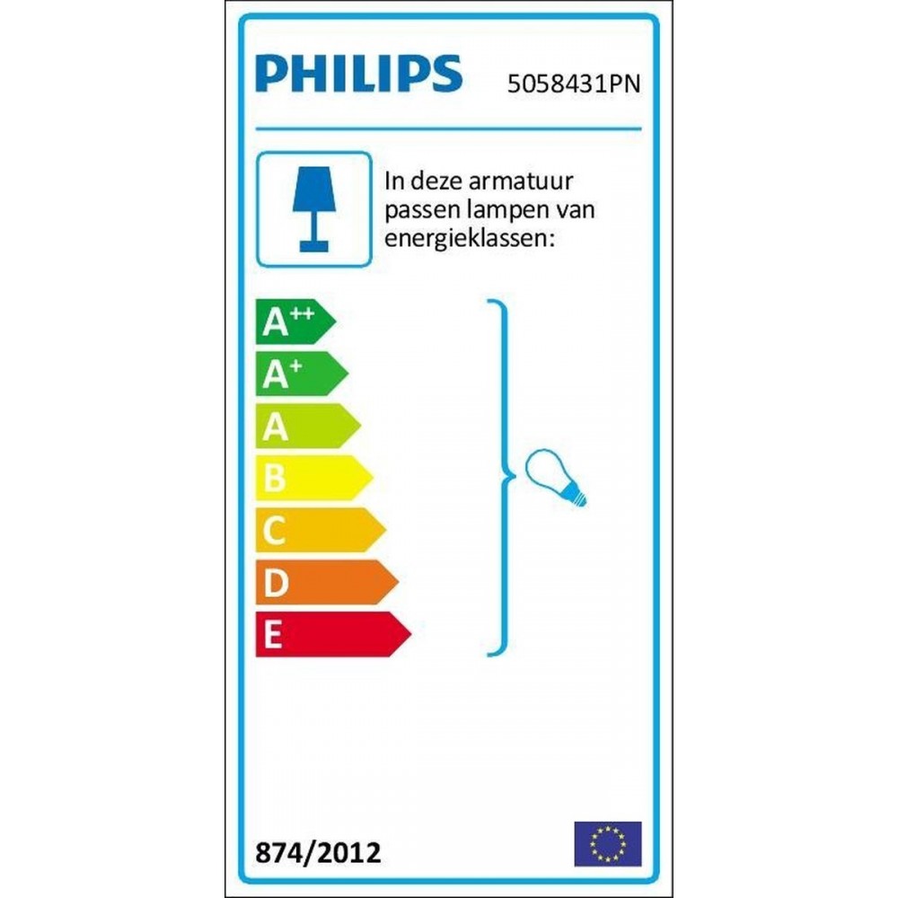 Philips Pongee opbouwspot - 4-lichts - wit