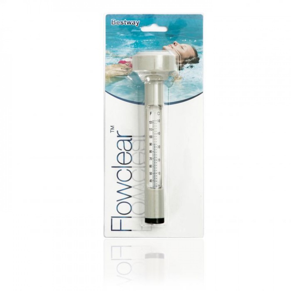 Bestway - Drijvende Zwembadthermometer - FlowClear - Waterthermometer - Fahrenheit en Celsius - Zwembad Onderhoud