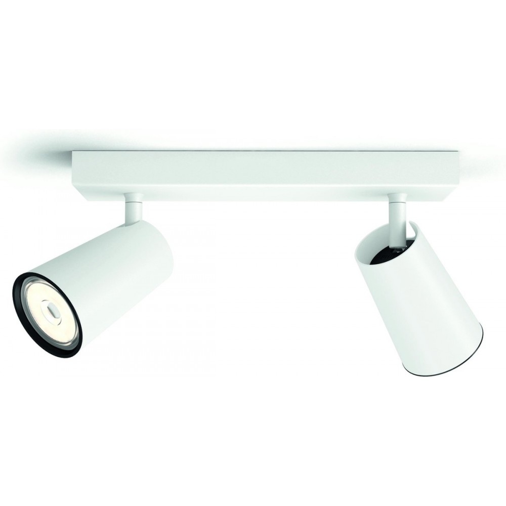 Philips Paisley opbouwspot - 2-lichts - wit