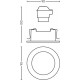 Philips Donegal inbouwspot - 3-lichts - grijs - rond