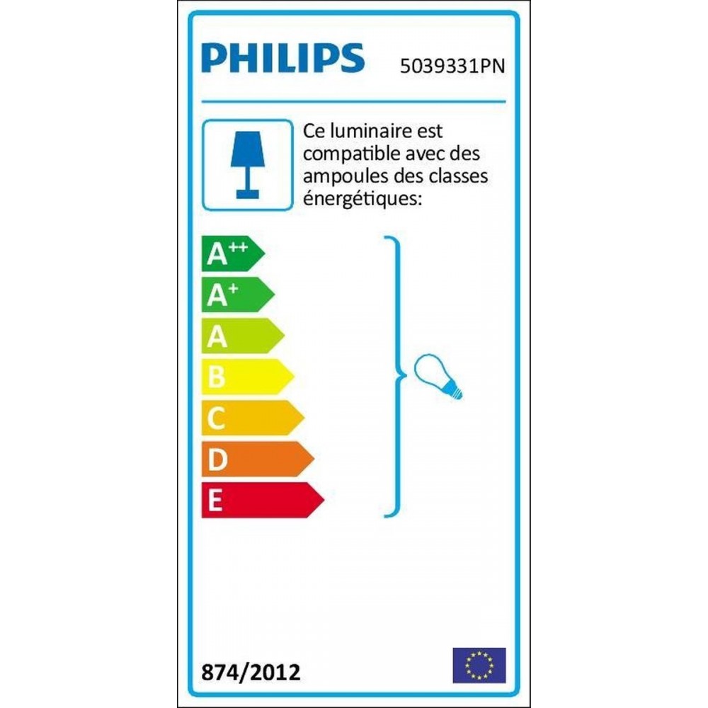 Philips Donegal inbouwspot - 3-lichts - wit - rond