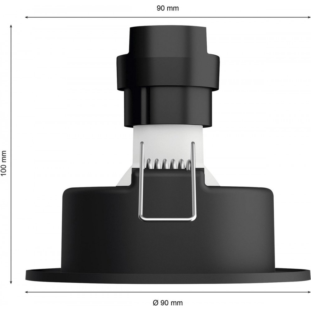 Philips Hue Milliskin recessed Inbouwspot uitbreiding - White Ambiance - GU10 - Metaal - 5W - Rond - Bluetooth