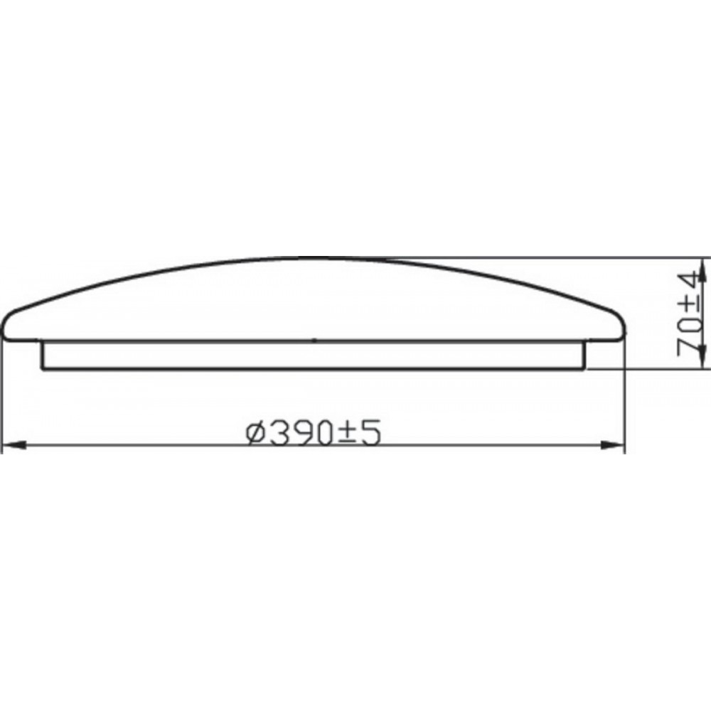 Philips Canopus badkamer plafondlamp - chroom - groot