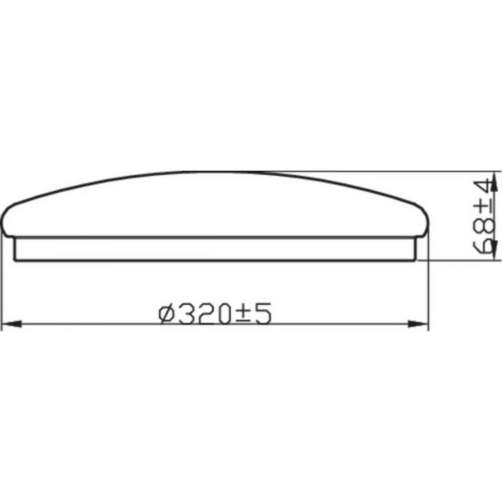 Philips Canopus badkamer plafondlamp - chroom - klein