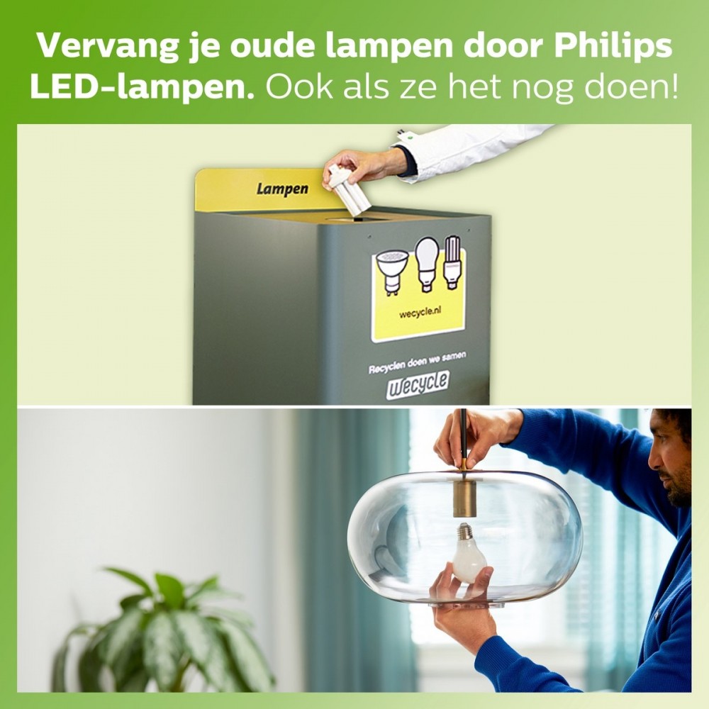 Philips energiezuinige LED Spot - 50 W - GU10 - Dimbaar warmwit licht - 3 stuks - Bespaar op energiekosten