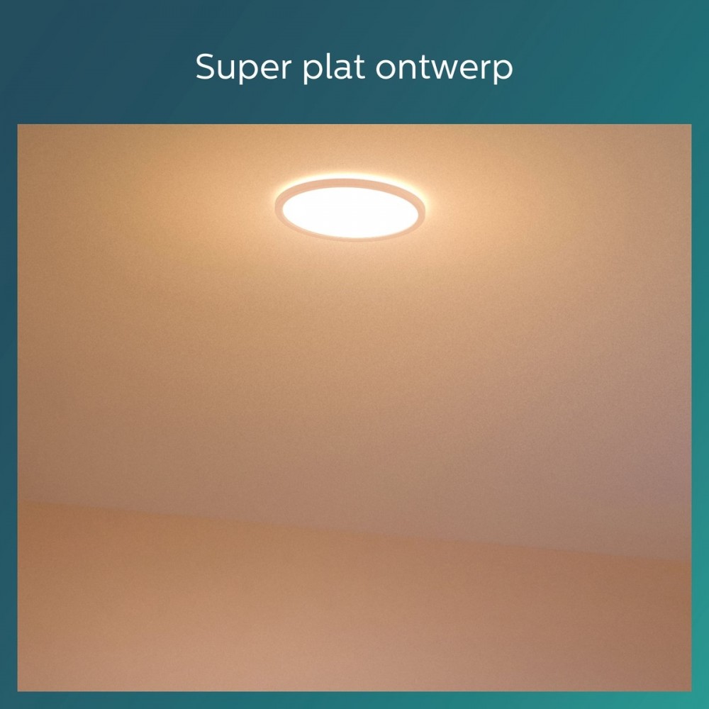 Philips Super Slim plafonnière - warmwit licht - 18W
