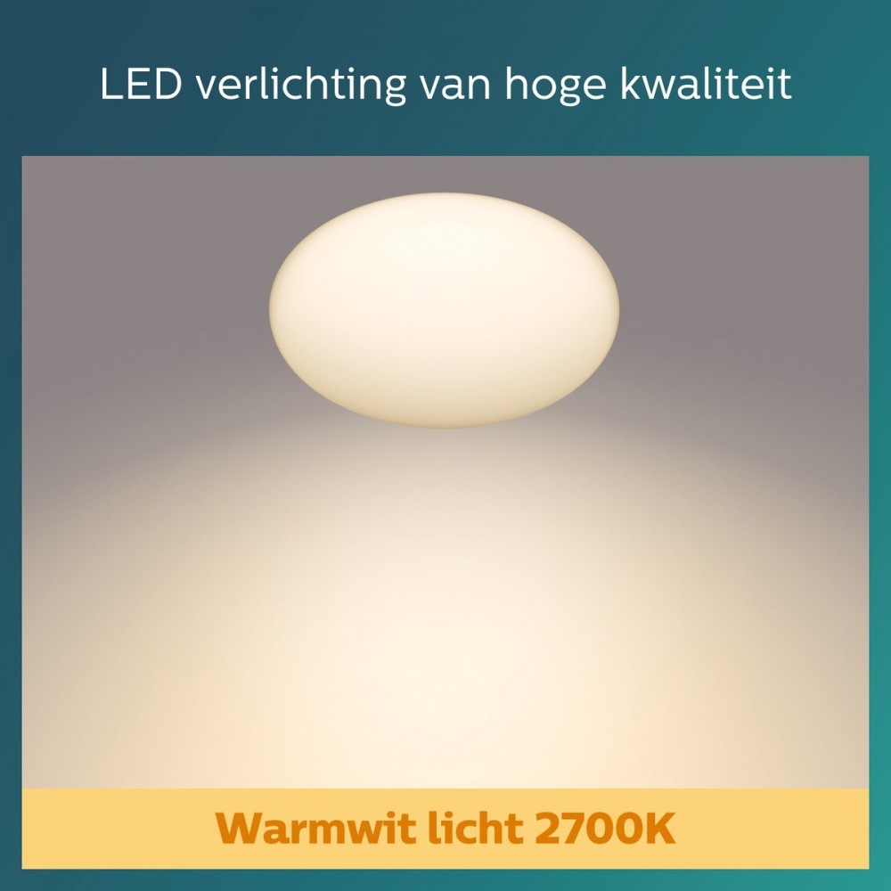 Philips Shan plafonnière - met sensor - warmwit licht - 12 W