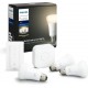Philips Hue Starterspakket E27 Lichtbron met Bridge en Dimmer Switch - White - 3 x 9W - Bluetooth