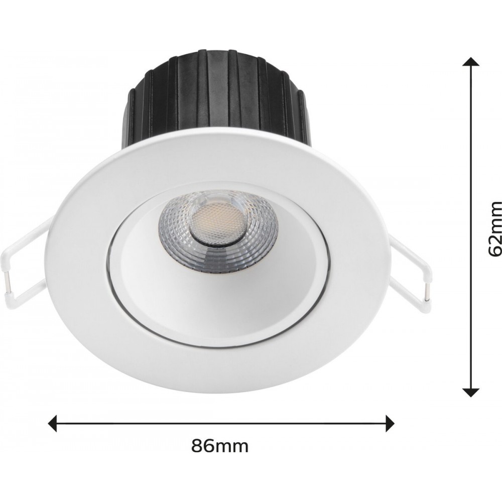 Philips Abrosa inbouwspot - 1-lichts - wit