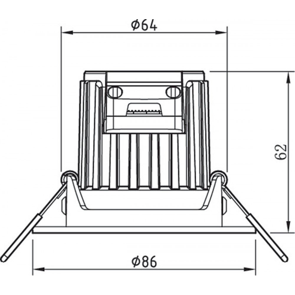 Philips Abrosa inbouwspot - 1-lichts - wit