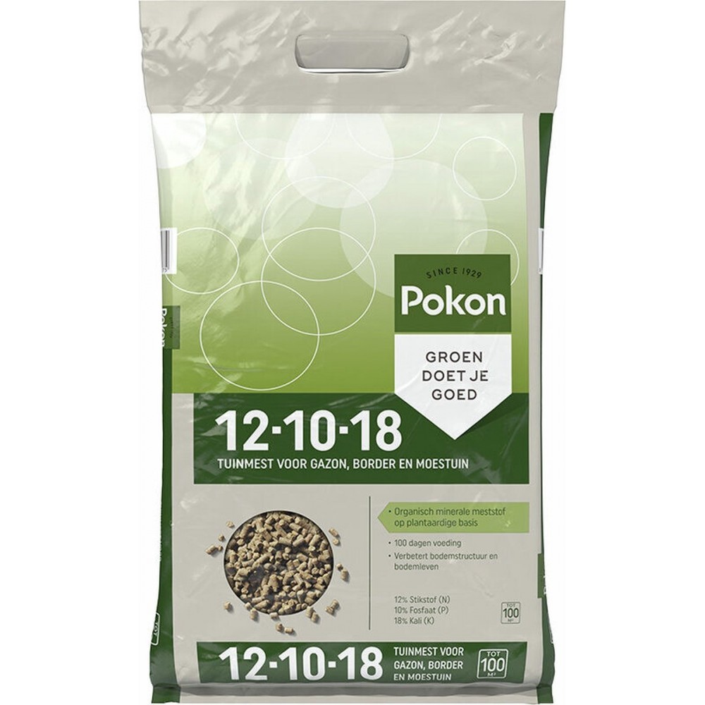 Pokon Tuinmest 12-10-18 - 6,75kg - Organisch minerale meststof (universeel) - Voor border, gazon en moestuin - Tot 175m2