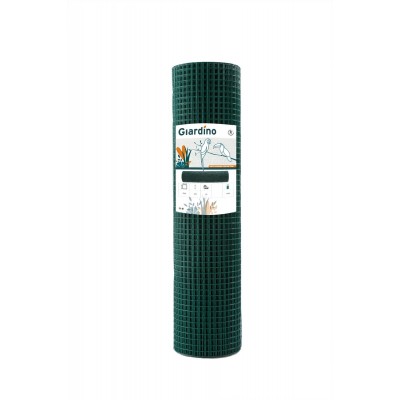 Gelast gaas geplastificeerd groen mazen 1.3 x 1.3 cm, 51 cm x 10 m...