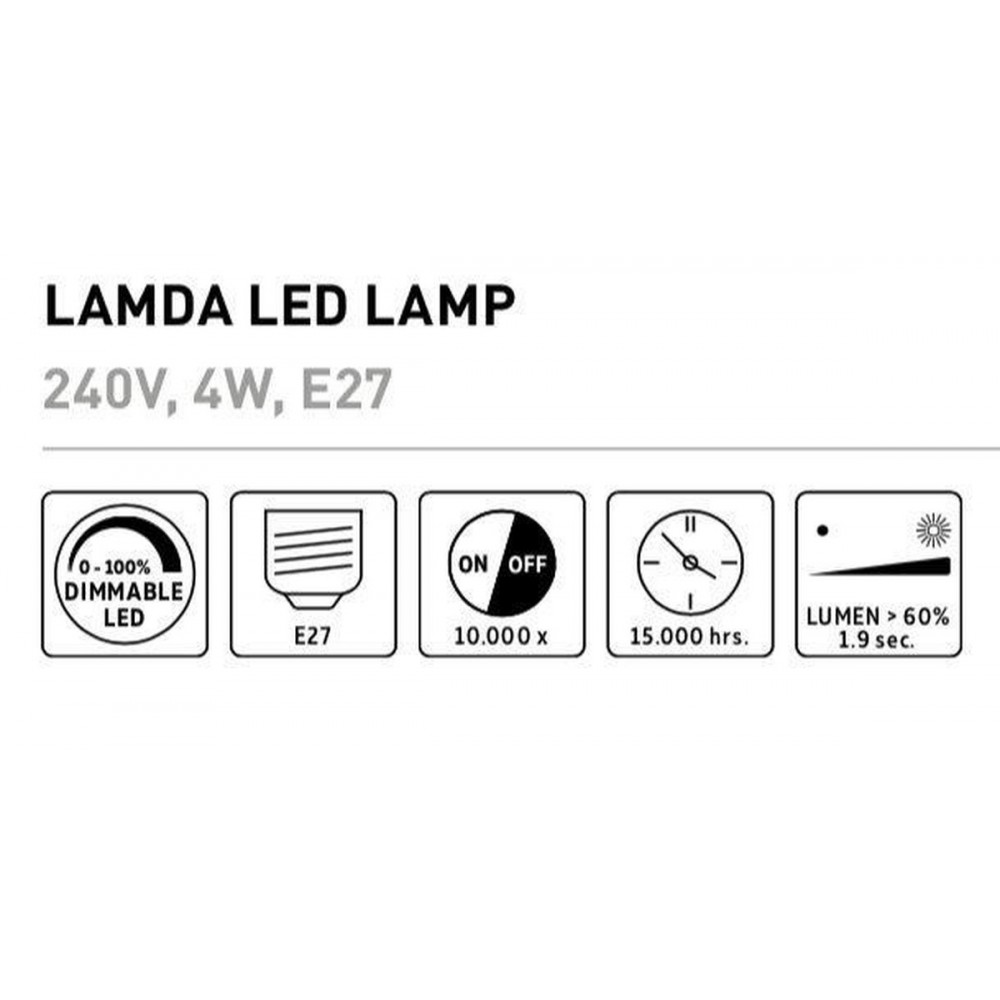 Calex Lamda LED Lamp Ø45 - E27 - 140 Lumen - Goud - 2 Stuks
