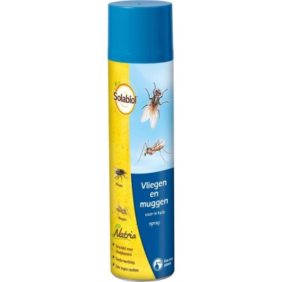 Solabiol Vliegen- en Muggenspray - 400 ml - Insectenspray - Spray Tegen o.a. Vliegen en Muggen - Insecten Bestrijdingsmiddel