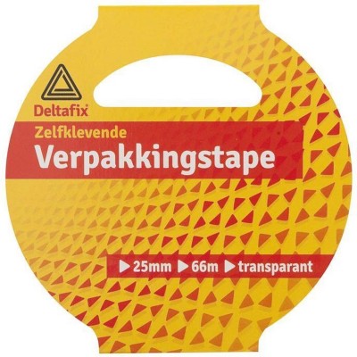 Deltafix Verpakkingstape transparant 25mmx66m