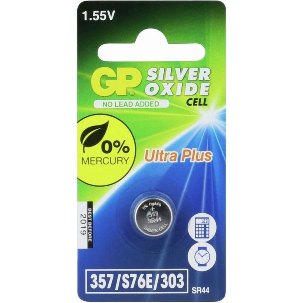 GP Batteries - GP Batteries Gp Knoopcel Zilver D357/sr44 - 30 Dagen Niet Goed Geld Terug