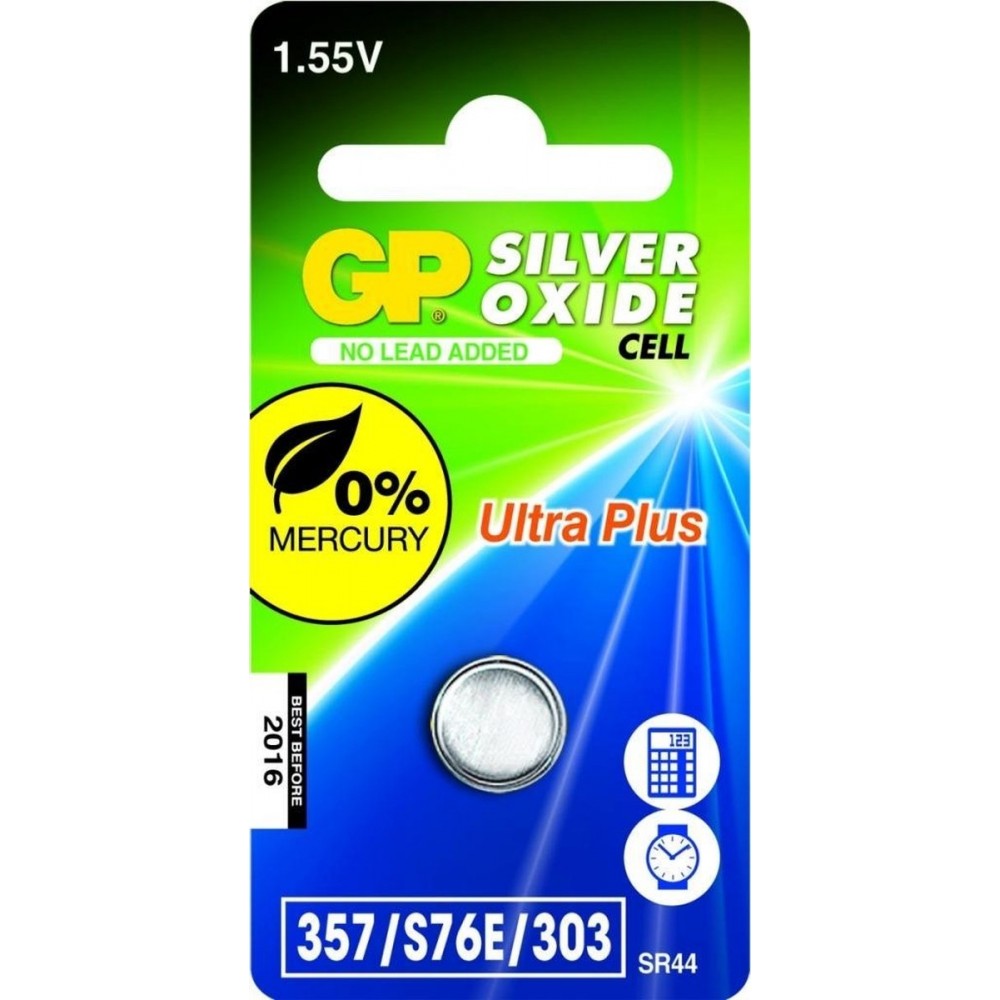 GP Batteries - GP Batteries Gp Knoopcel Zilver D357/sr44 - 30 Dagen Niet Goed Geld Terug