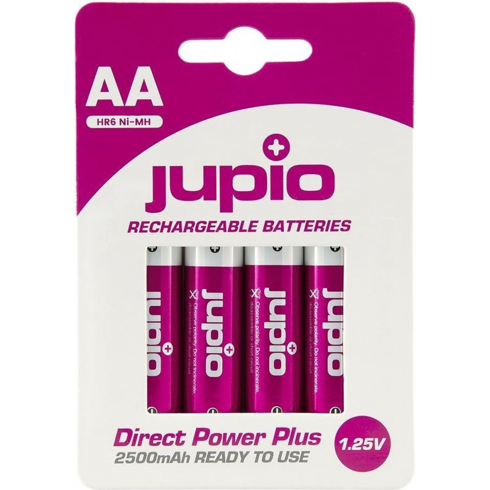 Rechargeable Batteries AA 2500 mAh 4 pcs DIRECT POWER PLUS