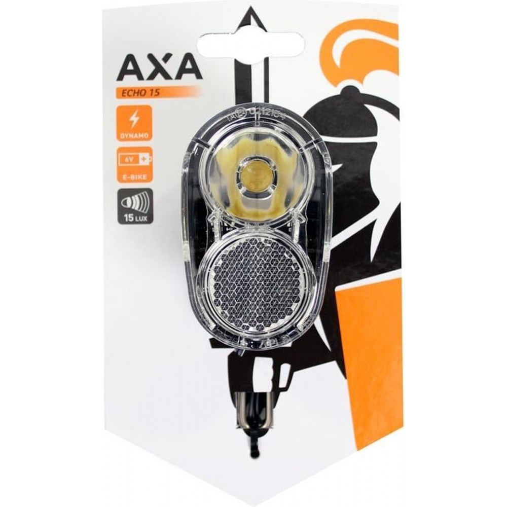 AXA Echo 15 Switch - Fietslamp voorlicht - LED Koplamp - Dynamo - 15 Lux