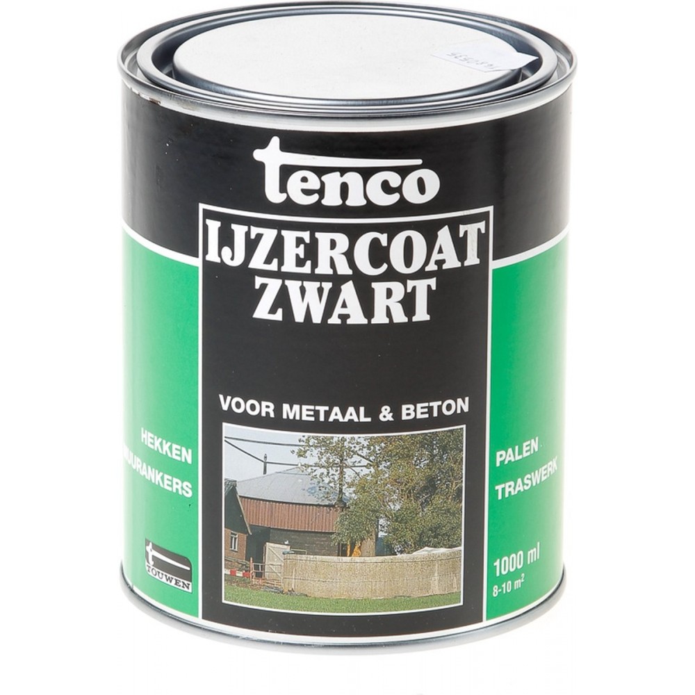 Tenco Ijzercoating Zwart - 1000 ml