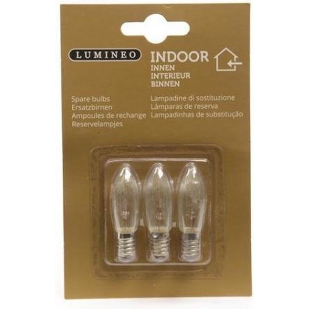 Lumineo Reservelampjes kerstverlichting 3W - 34V (set 3)