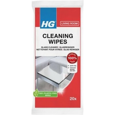 HG glas wipes - 20 stuks - 100% streepvrij