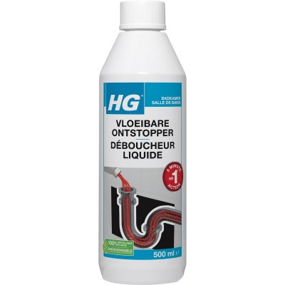 HG vloeibare ontstopper - 500 ml - de NR1 ontstopper - 100% opgelost, 100% resultaat - werkt na 5 minuten - biologisch afbreekbaar