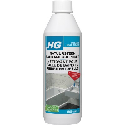 HG natuursteen badkamer reiniger - 500ml - ook voor marmer - verwijdert veilig hardnekkig vuil