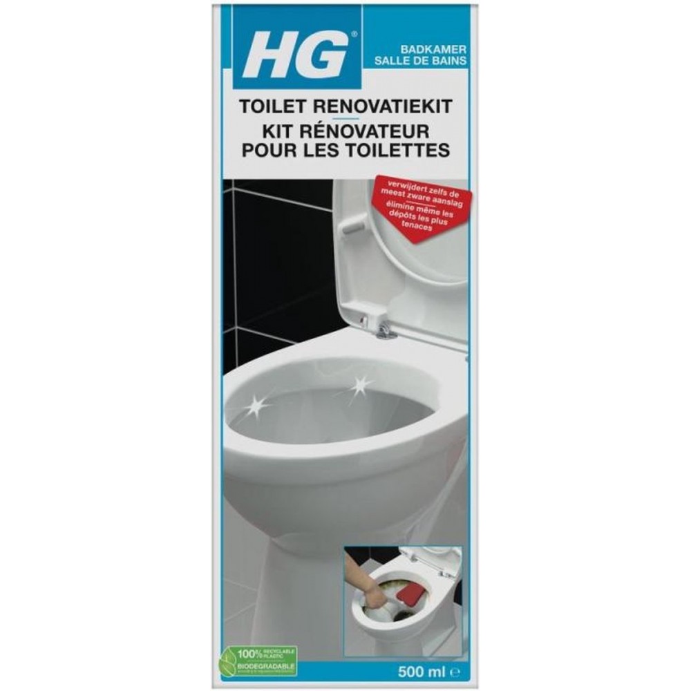 HG toilet renovatiekit - 500ml - extreem sterk - volledige kit