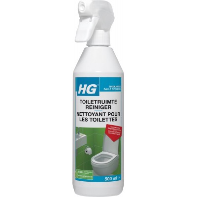 HG toiletruimte reiniger - 500ml - geschikt voor alle plekken in de toiletruimte - maximale hygine - snel drogend