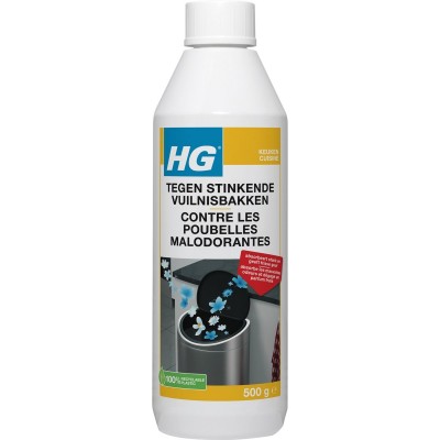 HG tegen stinkende vuilnisbakken - 500gr - luchtverfrisser voor afvalemmers, afvalcontainers, prullenbak en klikos