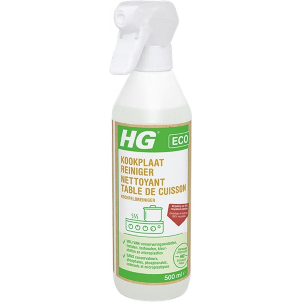 HG ECO kookplaatreiniger - 500 ml - de reiniger die veilig en effectief uw kookplaat schoonmaakt