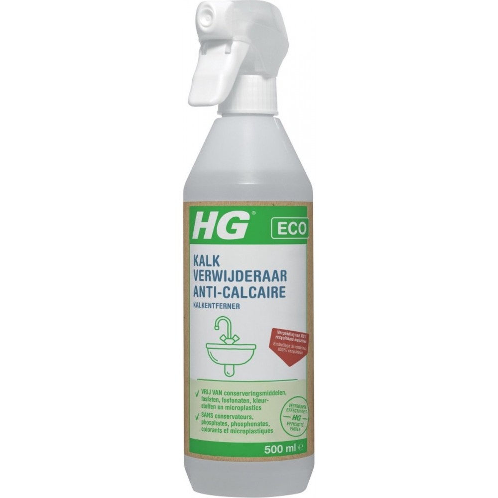 HG ECO kalkverwijderaar - 500 ml - de ecologische kalkverwijderaar voor allerlei soorten ondergronden