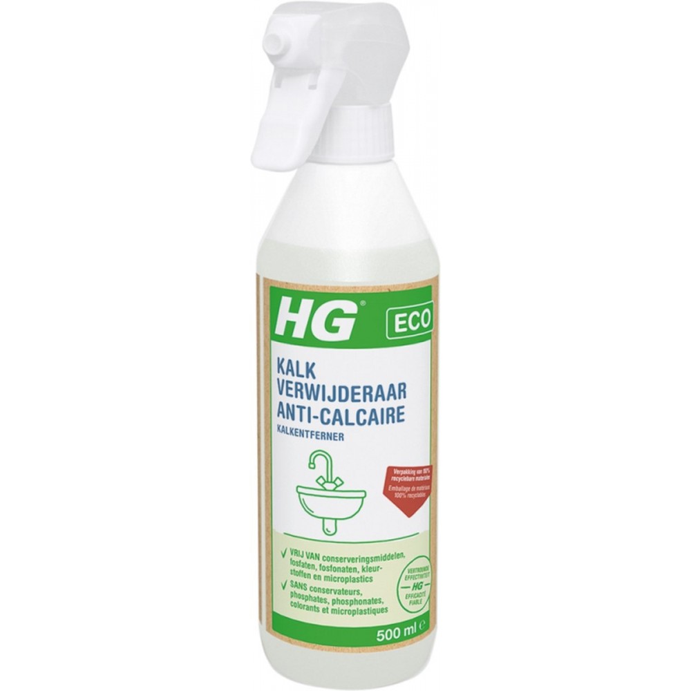 HG ECO kalkverwijderaar - 500 ml - de ecologische kalkverwijderaar voor allerlei soorten ondergronden