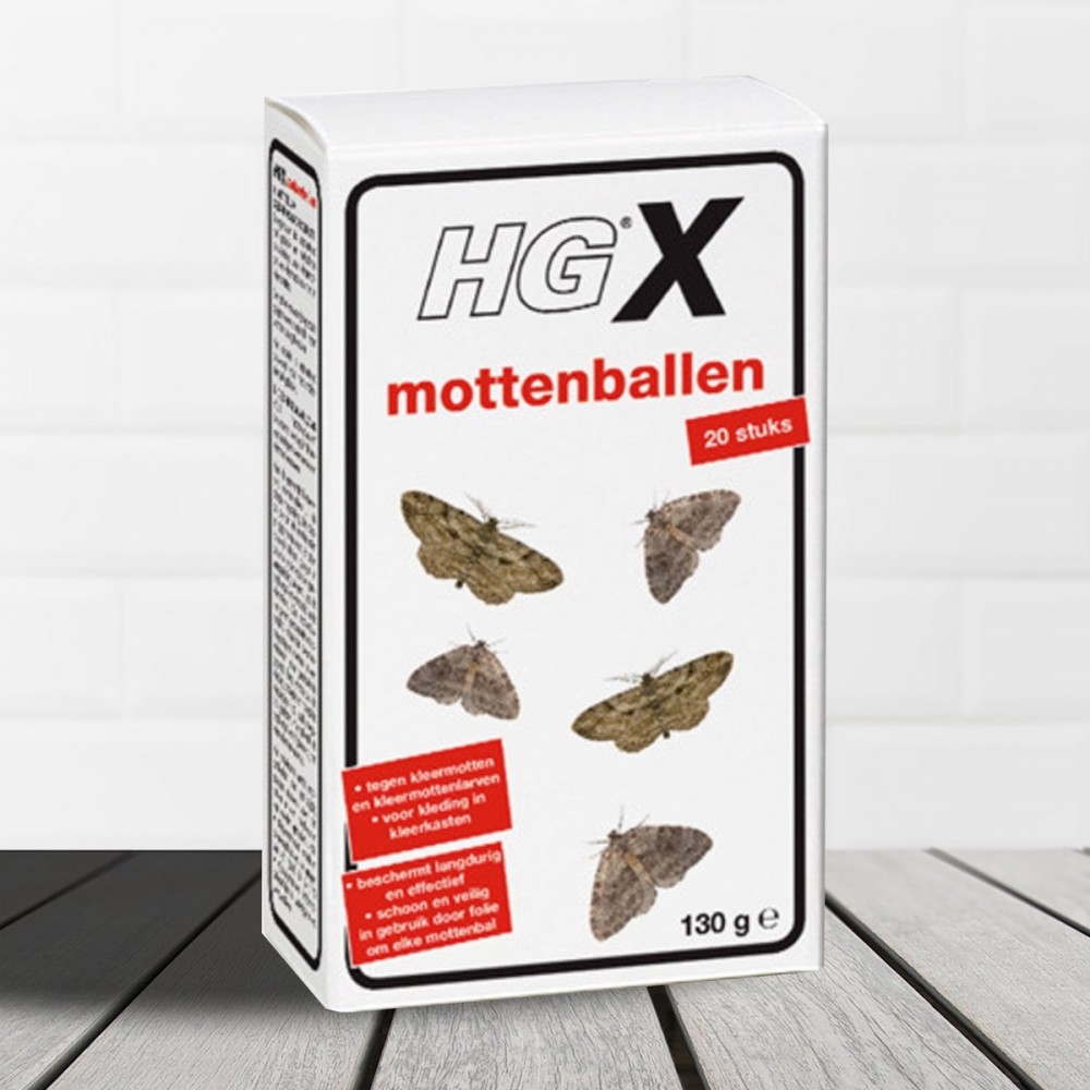 HGX mottenballen - 130 gr - effectieve bestrijdingsmiddel - langdurige bescherming